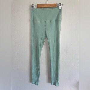 PINK Victoria's Secret Kids Ribbed Aqua Leggings